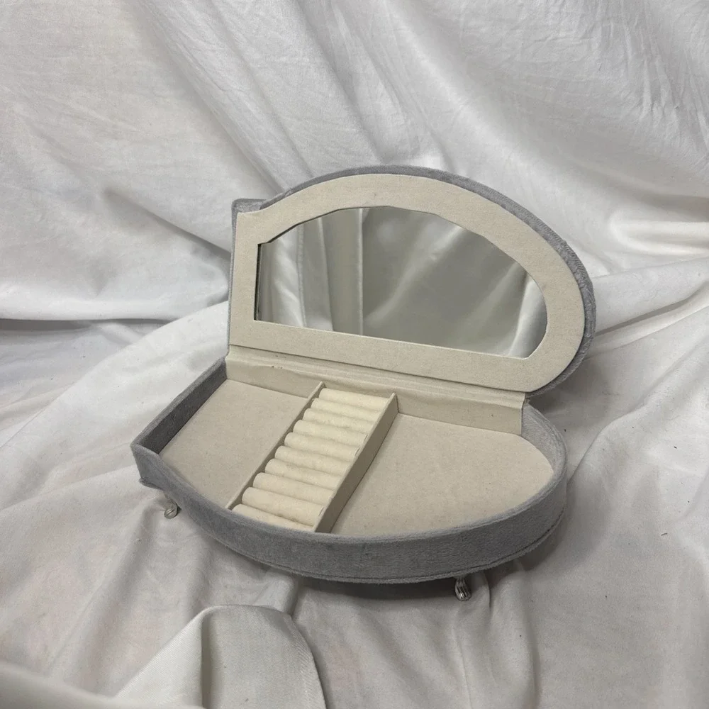 Mini Chaise Lounge Jewelry Vanity Plush Box Organizer Hidden Storage Whimsical